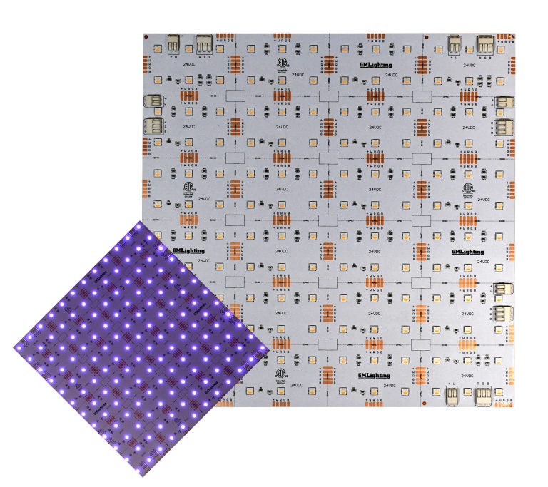 Line Sheet Light Lamina 24VDC Configurable Laminated Sheet 12x12 - GM Lighting LLC